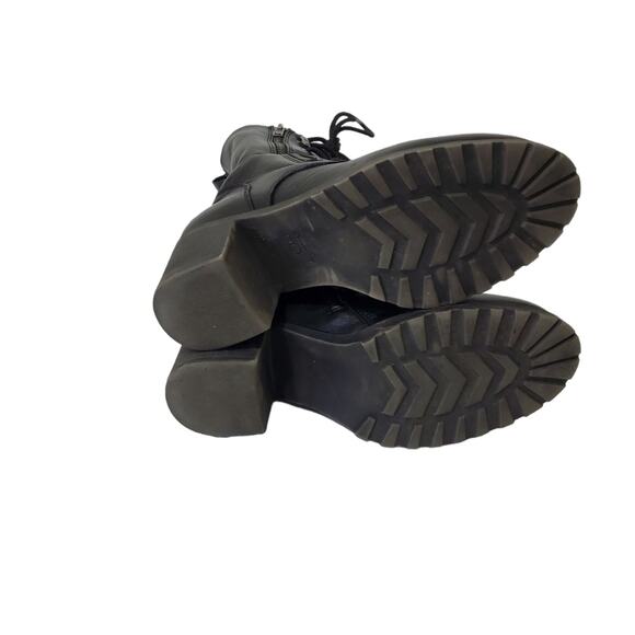 American Rag | Sloanie Lace Up Combat Boots with Animal Print Lining - Picture 9 of 12